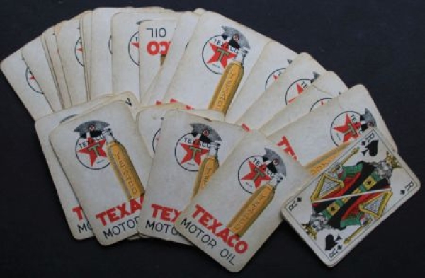 Texaco Motor Oil Kartenspiel 1938 mit Logo (0186)
